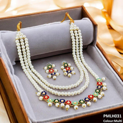 PMLH031 SDQ Flower 3 Layer Mala Set