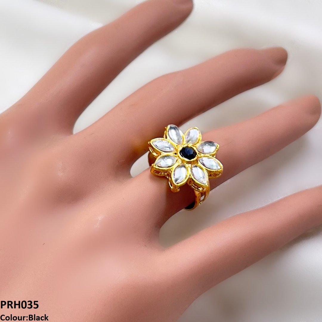 PRH035 FRN Flower Ring Adjustable