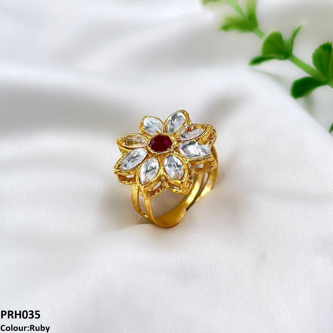 PRH035 FRN Flower Ring Adjustable