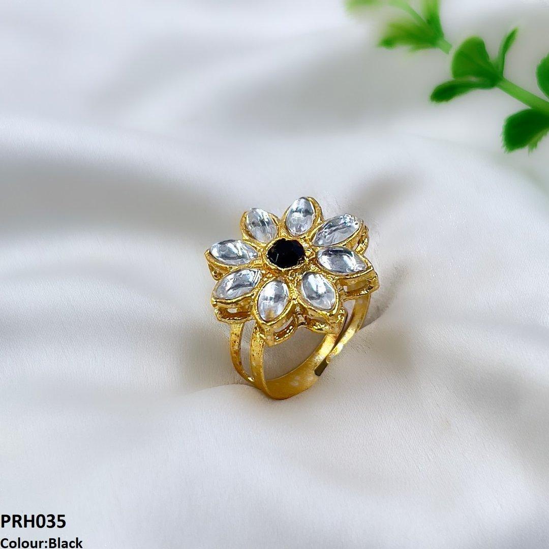 PRH035 FRN Flower Ring Adjustable