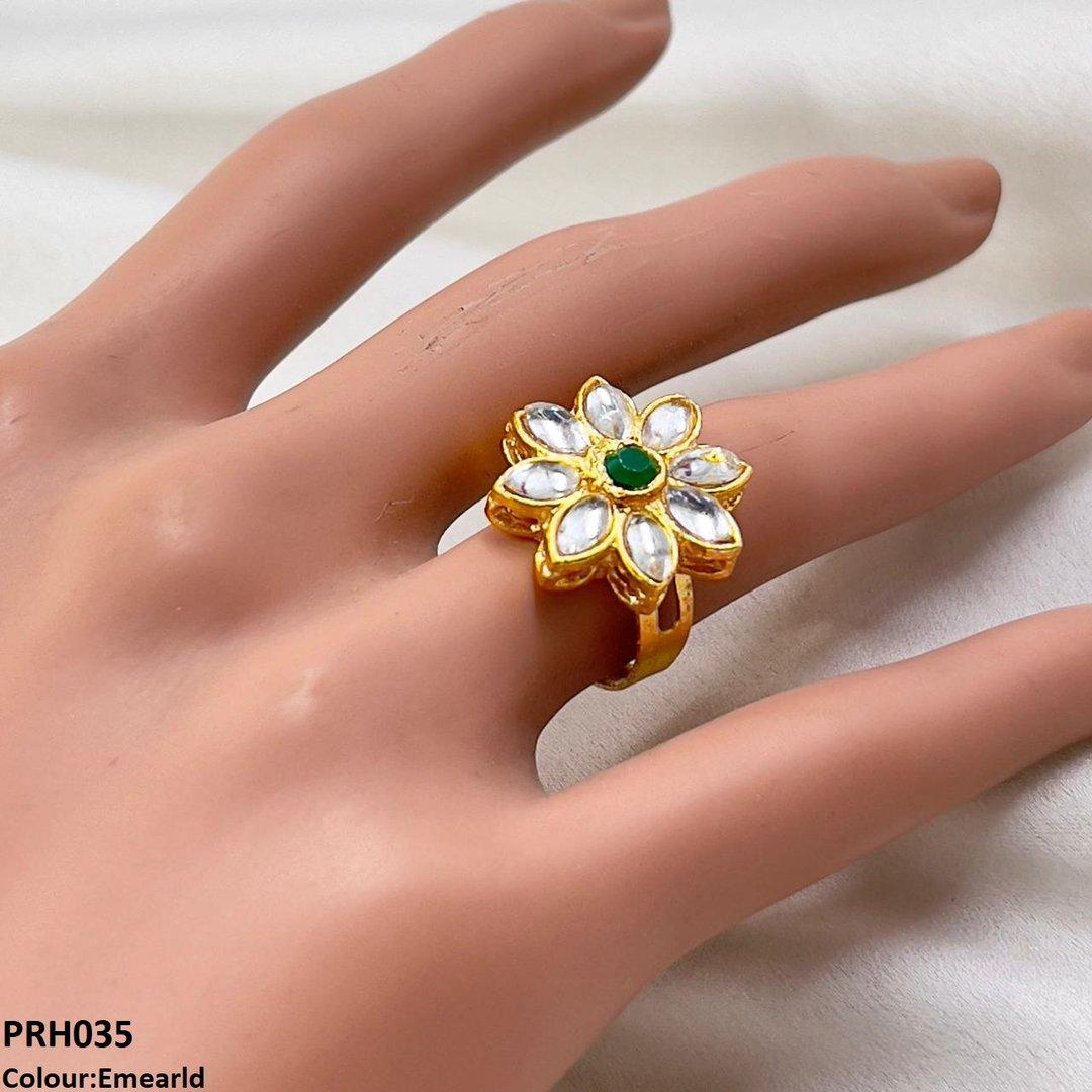 PRH035 FRN Flower Ring Adjustable