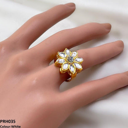 PRH035 FRN Flower Ring Adjustable