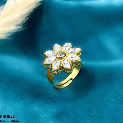 PRH035 FRN Flower Ring Adjustable