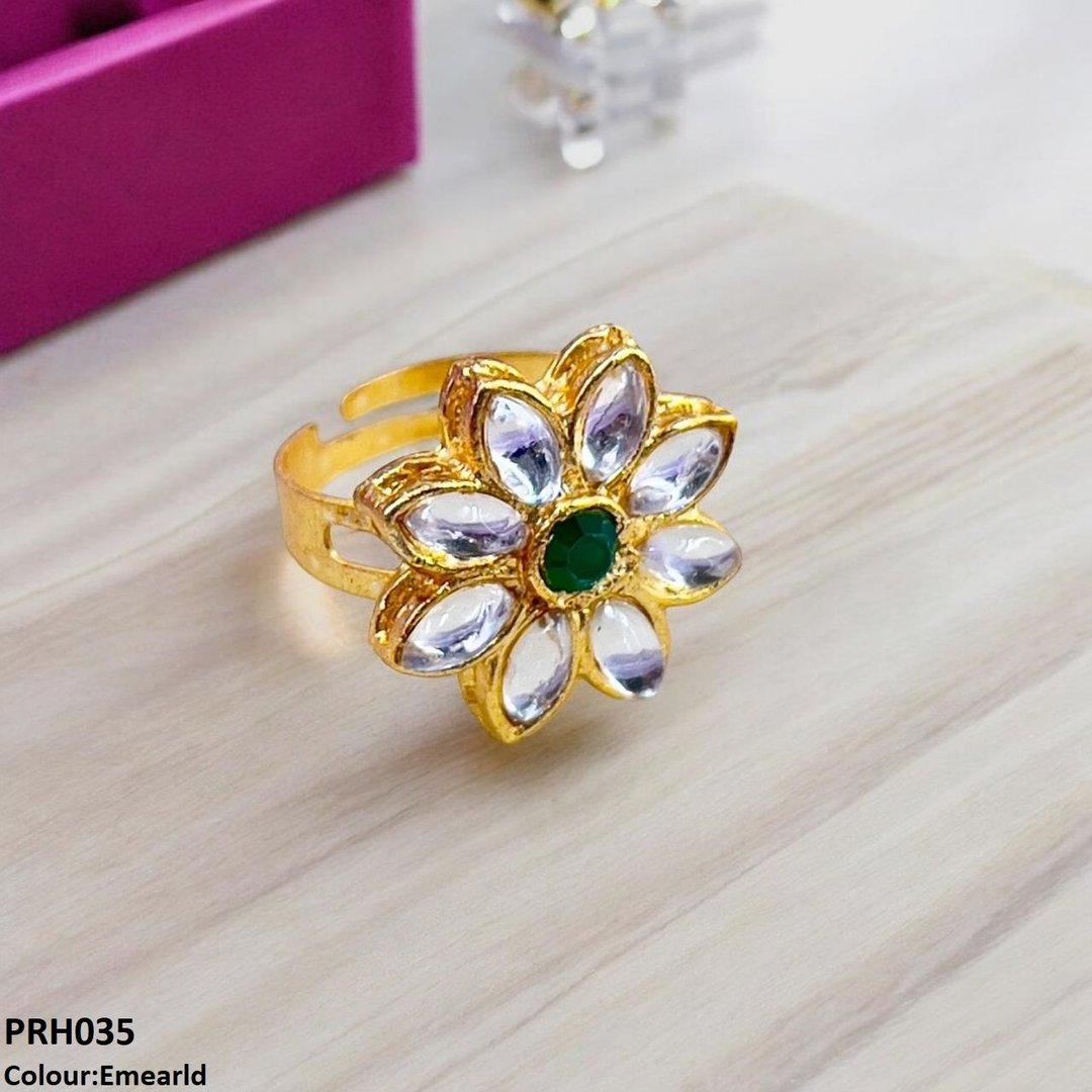 PRH035 FRN Flower Ring Adjustable