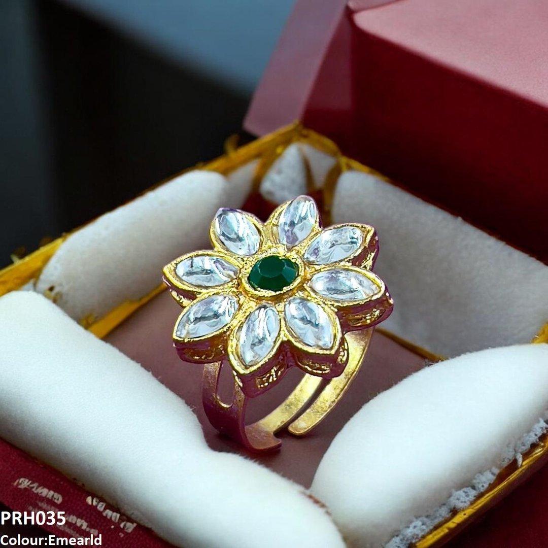 PRH035 FRN Flower Ring Adjustable