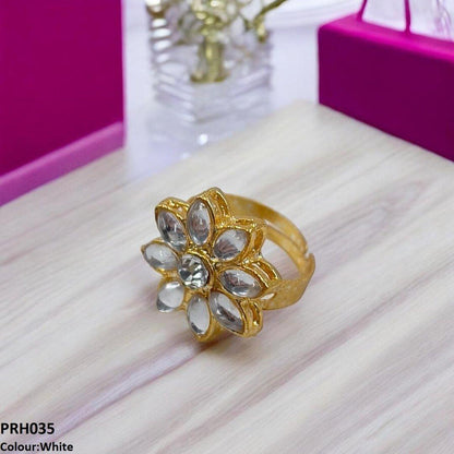 PRH035 FRN Flower Ring Adjustable