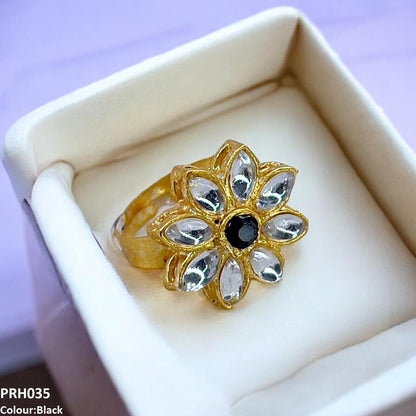 PRH035 FRN Flower Ring Adjustable