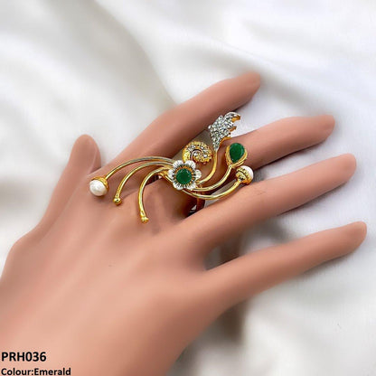 PRH036 FRN Flower Ring Size 8