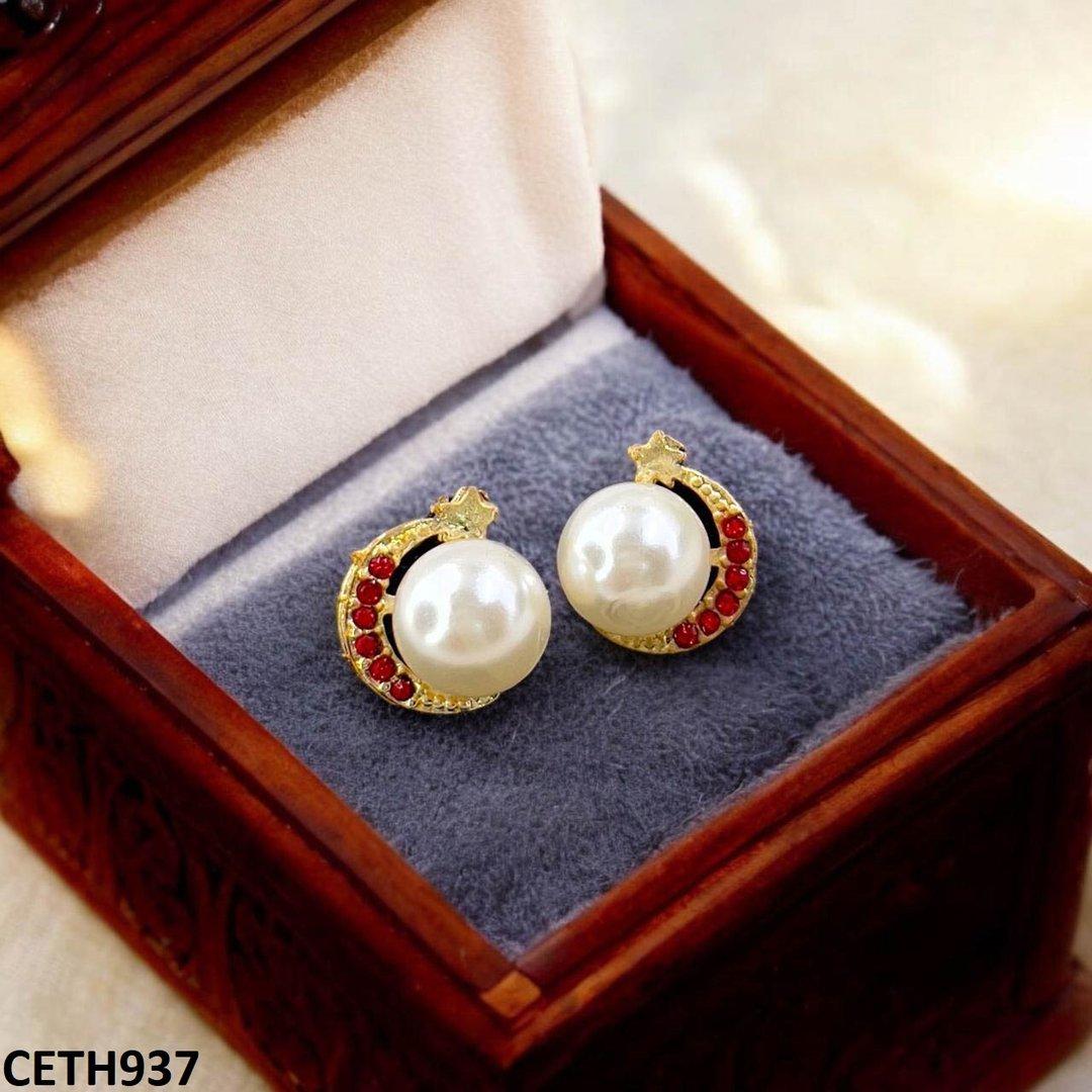 CETH937-SDQ CETH937 SDQ Pearl Round Tops Pair