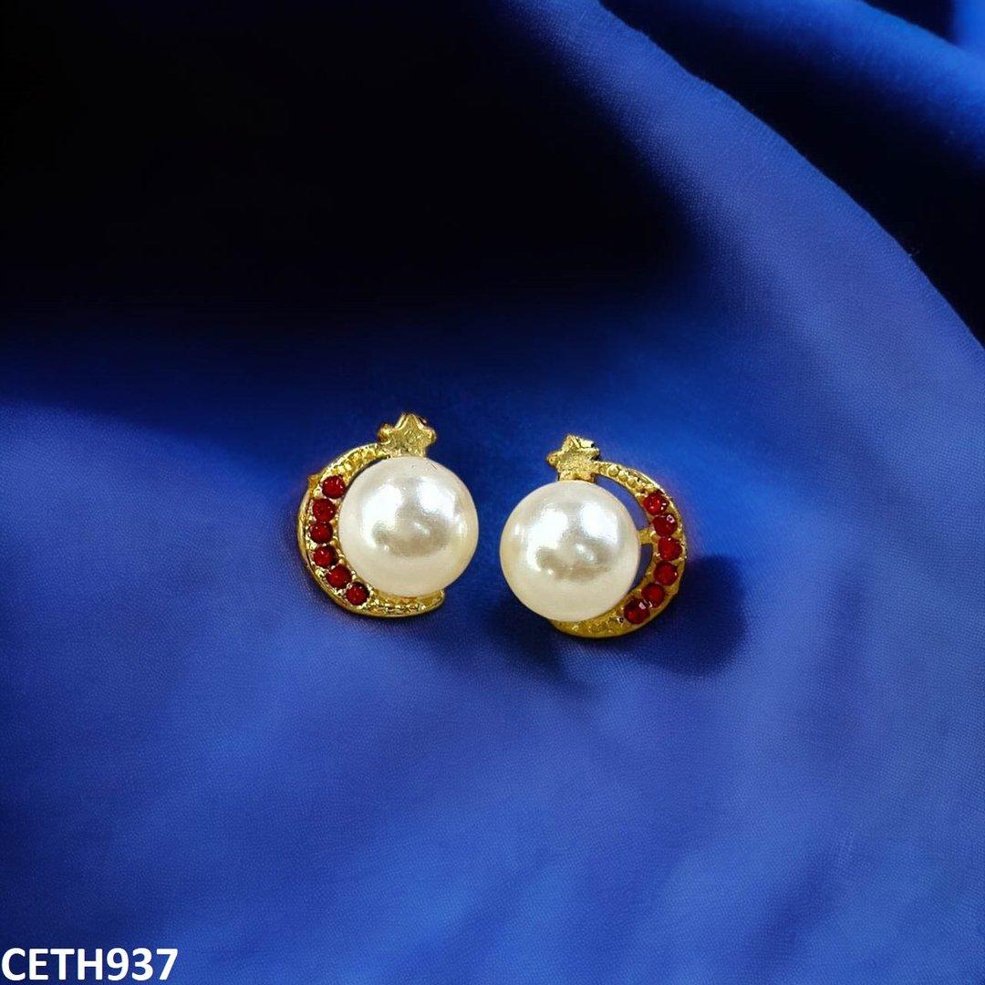 CETH937-SDQ CETH937 SDQ Pearl Round Tops Pair