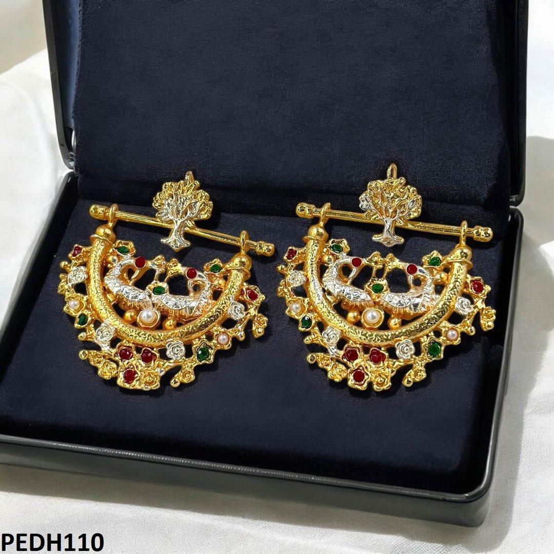 PEDH110-SDQ PEDH110 SDQ Tree Flower Drop Earrings