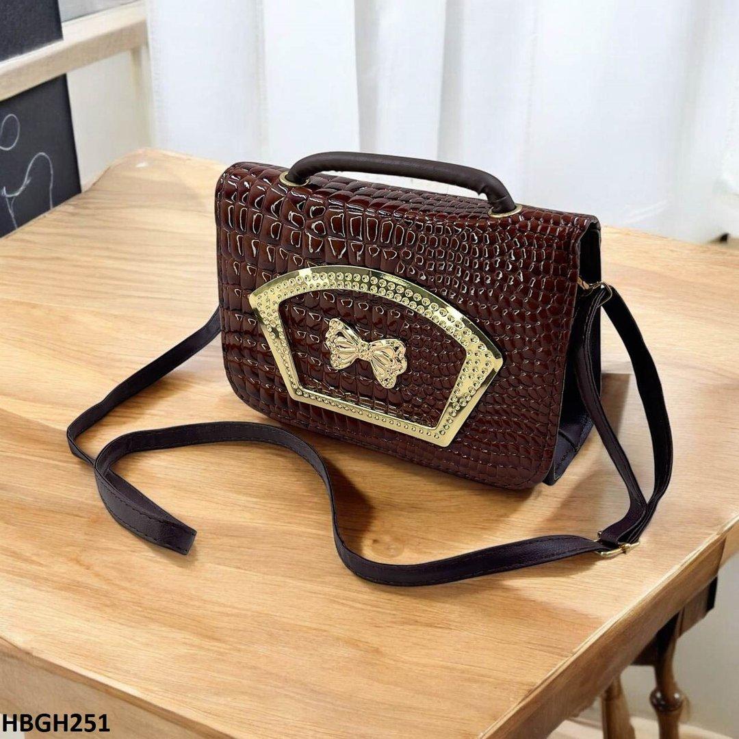 HBGH251-CYG HBGH251 CYG Crocodile Pattern Hand Bag