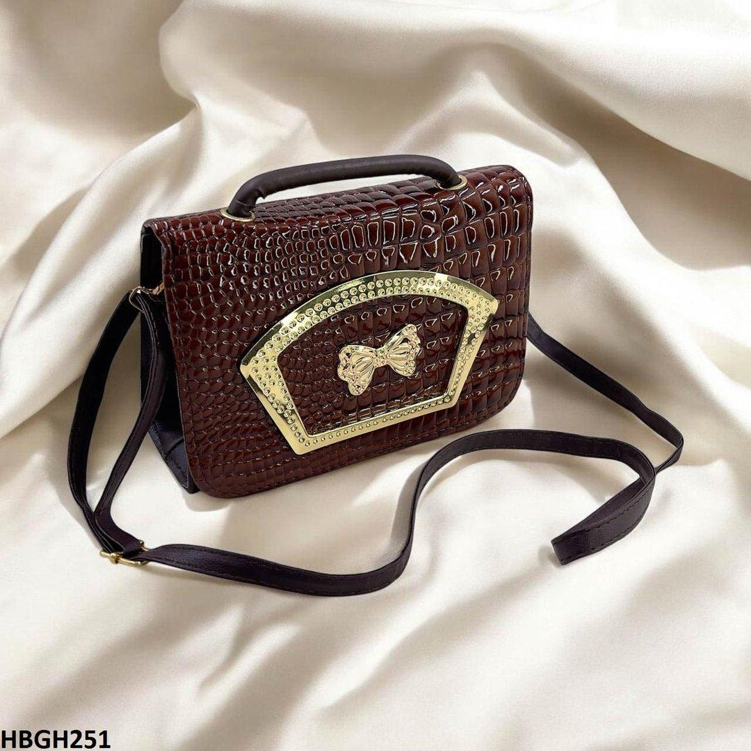 HBGH251-CYG HBGH251 CYG Crocodile Pattern Hand Bag