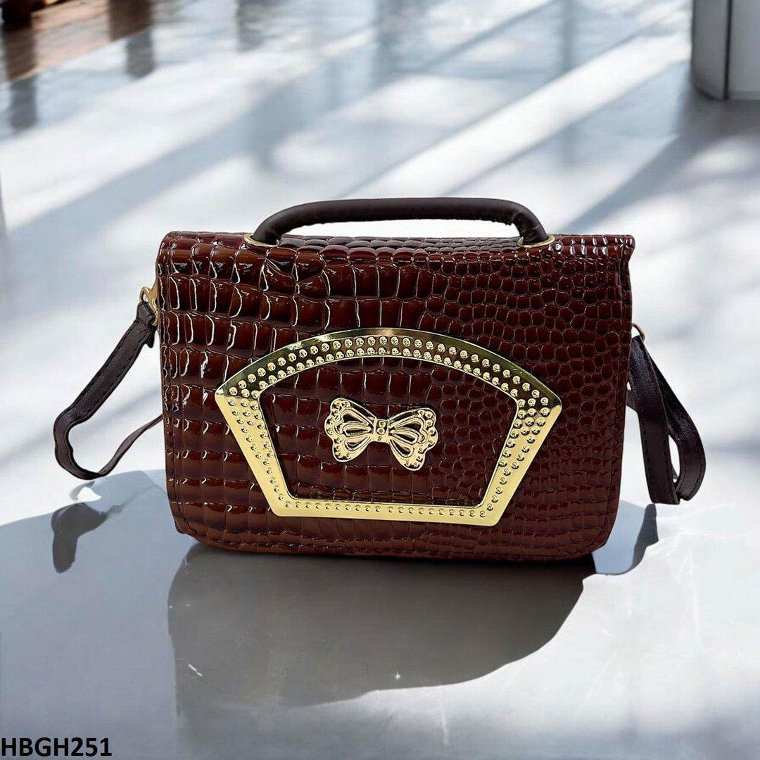 HBGH251-CYG HBGH251 CYG Crocodile Pattern Hand Bag