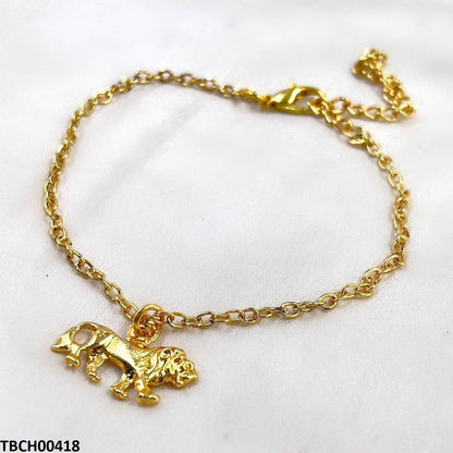 TBCH00418 SDQ Lion Bracelet With Chain - TBCH