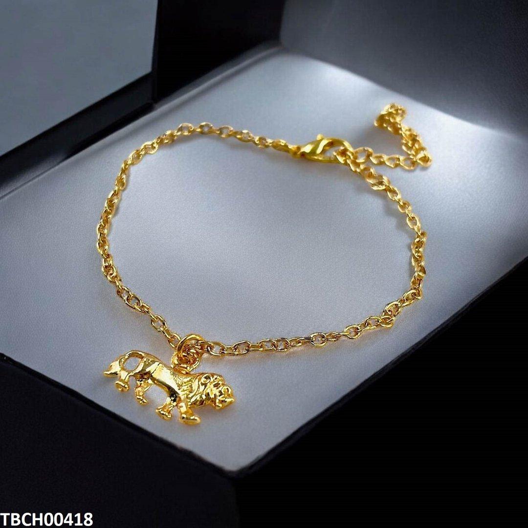 TBCH00418 SDQ Lion Bracelet With Chain - TBCH