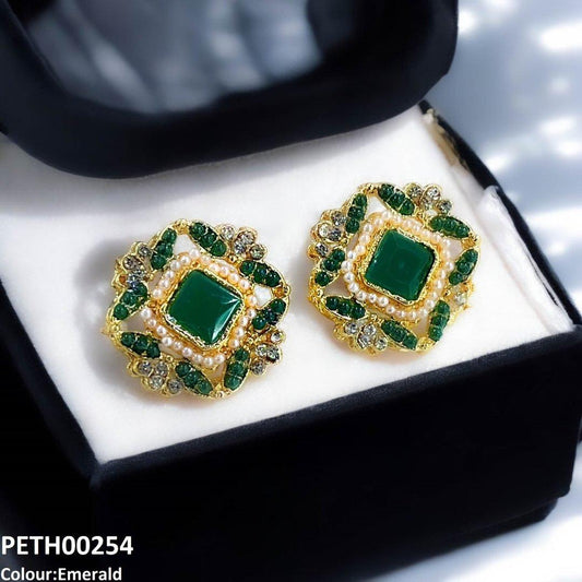 PETH00254 SDQ Flower Square Tops Pair - PETH