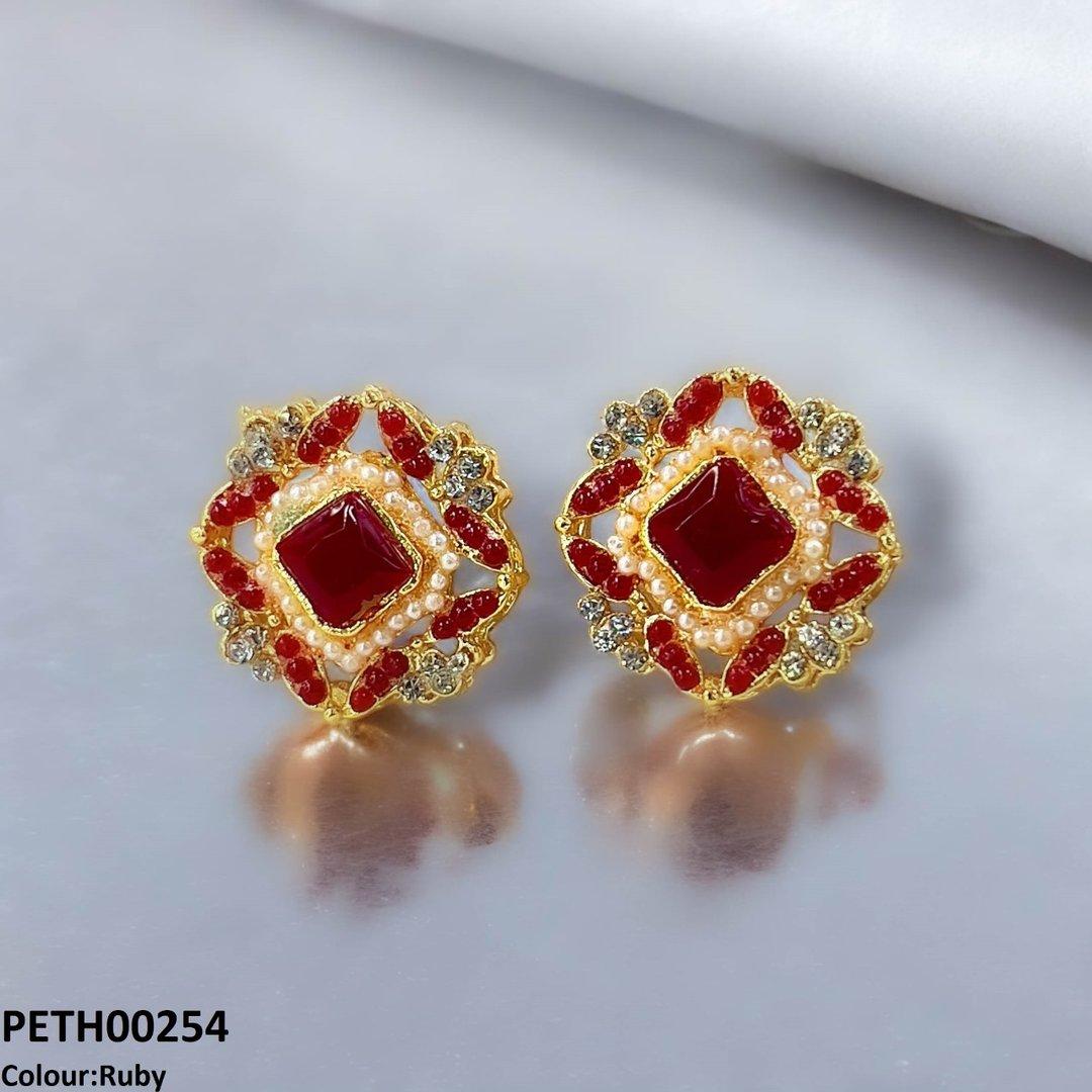 PETH00254 SDQ Flower Square Tops Pair - PETH