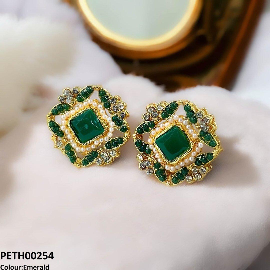 PETH00254 SDQ Flower Square Tops Pair - PETH