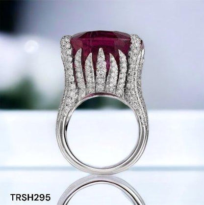 TRSH295 KYC Redish Cathedral Ring