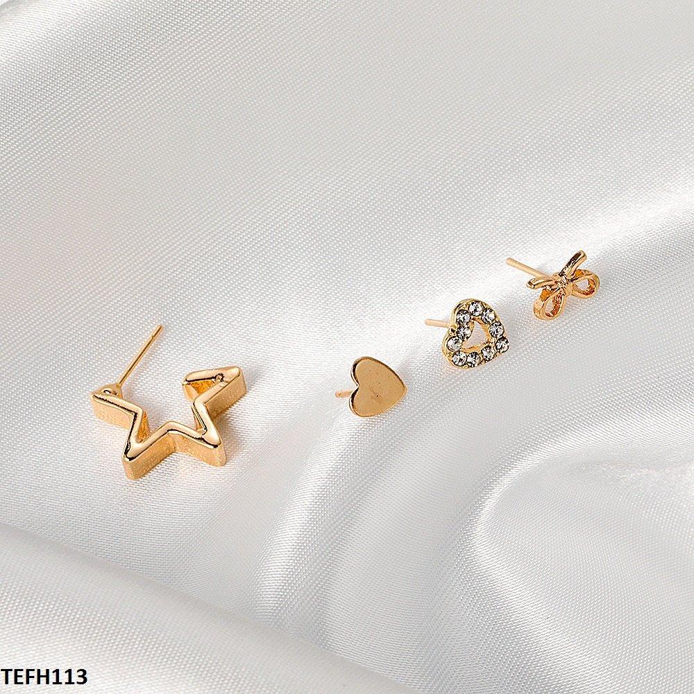 TEFH113 QWN Heart Star Ear Cuff Single