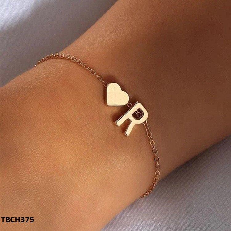 TBCH375 QWN Alphabet Heart Bracelet