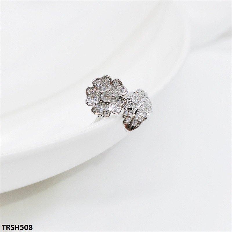 TRSH508 CJD Open Flower/Leaf Ring Adjustable