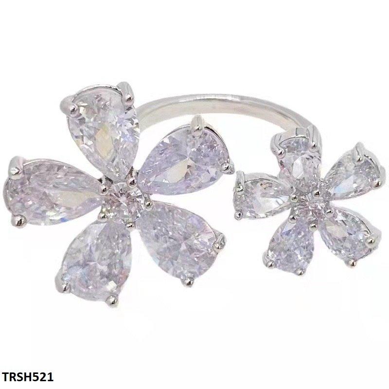 TRSH521 CJD Imp Double Flower Ring Adjustable