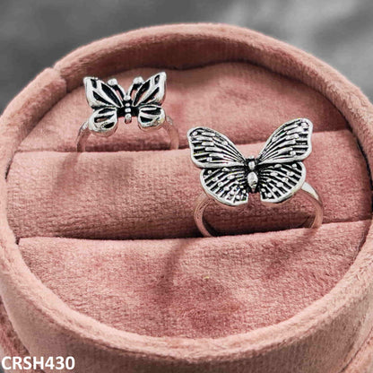 CRSH430 LSH 2 Butterfly Rings Adjustable