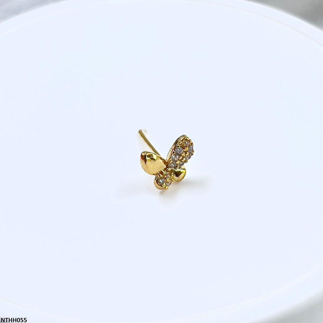 NTHH055 XYL Butterfly Nose Pin