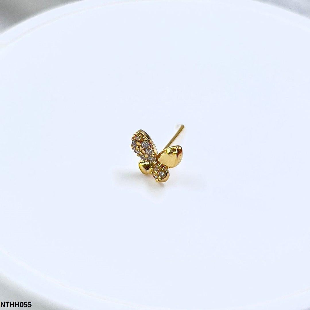 NTHH055 XYL Butterfly Nose Pin