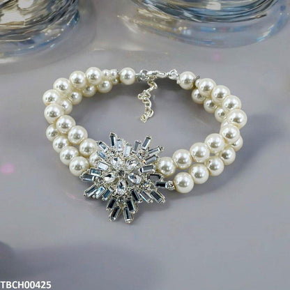 TBCH00425 SDQ Tear Flower Pearl Bracelet - TBCH