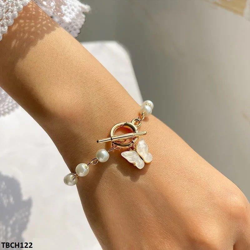 TBCH122 JMN Pearl Butterfly Bracelet