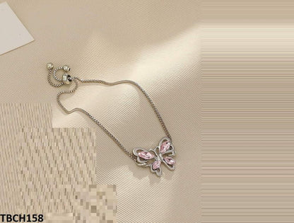 TBCH158 QWN Butterfly/Box Chain Hand Bracelet