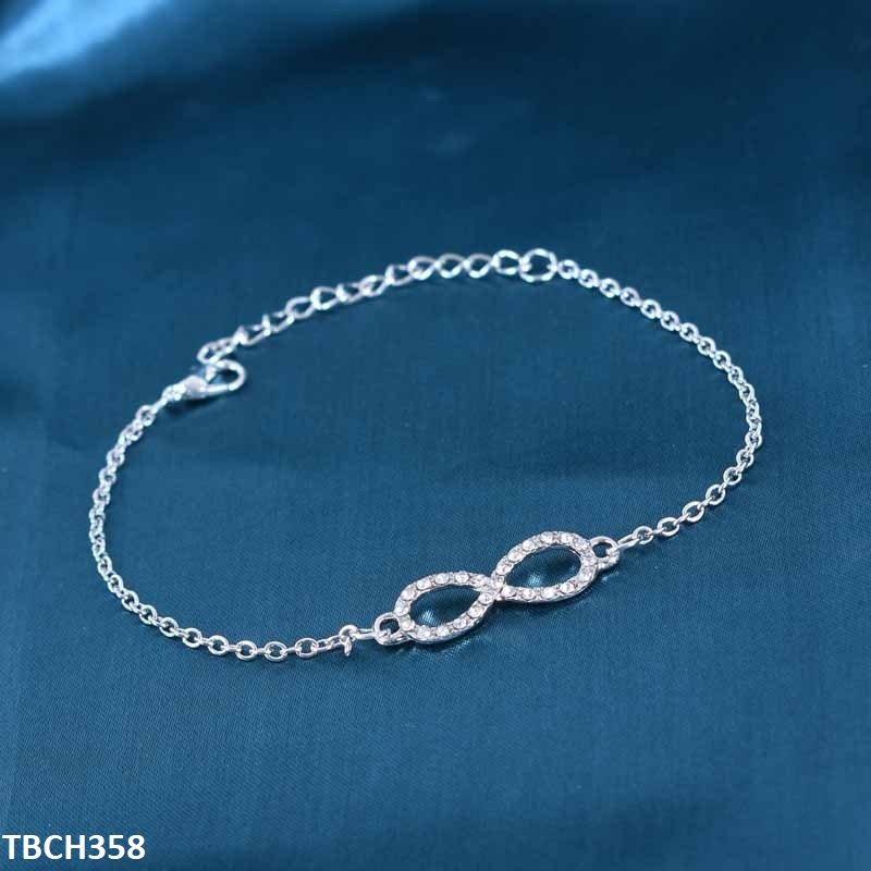 TBCH358 LQP Silver Plain Bracelet