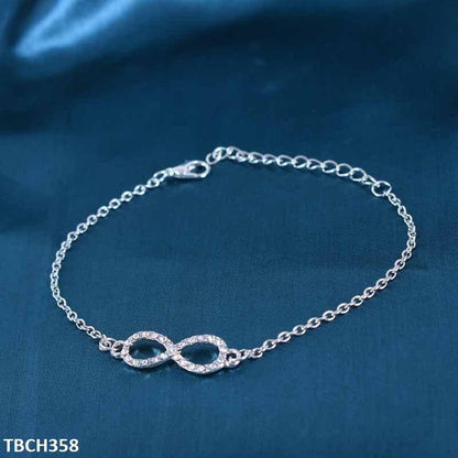 TBCH358 LQP Silver Plain Bracelet