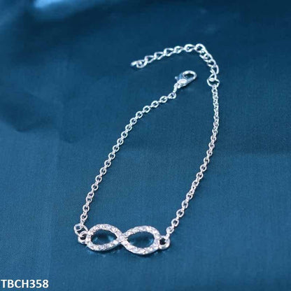 TBCH358 LQP Silver Plain Bracelet