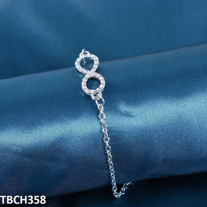 TBCH358 LQP Silver Plain Bracelet