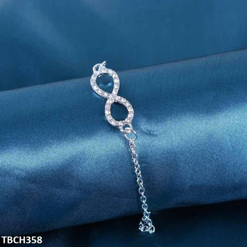 TBCH358 LQP Silver Plain Bracelet