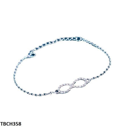 TBCH358 LQP Silver Plain Bracelet