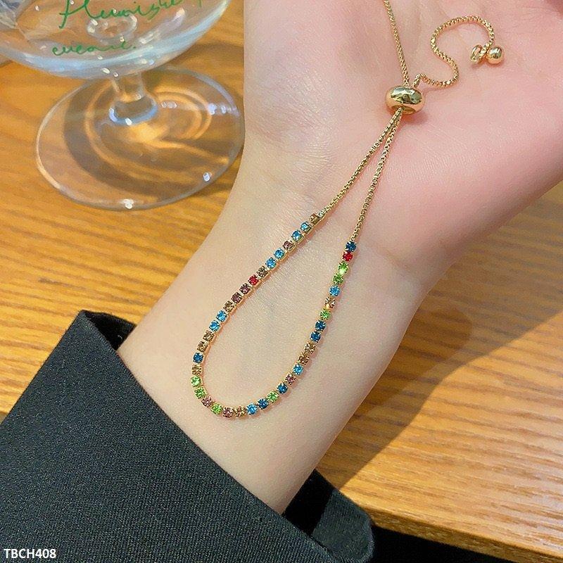 TBCH408 HJF Multi Stone Bracelet Adjustable
