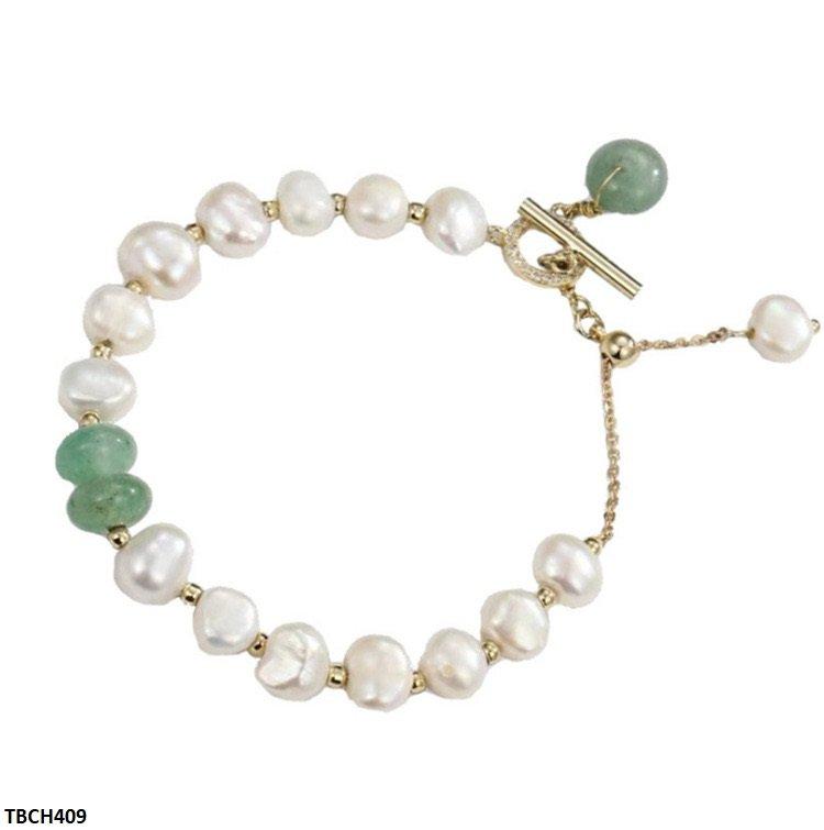 TBCH409 XST Round Pearl Drop Bracelet Adjustable