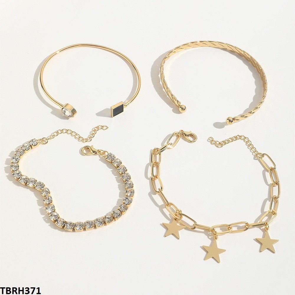 TBRH371 YYE Square/Tear/Star Bracelet Set