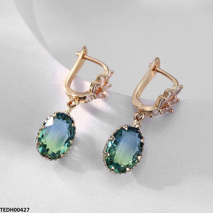 TEDH00427 YLE Oval Drop Earrings - TEDH