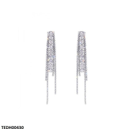 TEDH00430 SIQ Round Tassel Drop Earrings -  TEDH