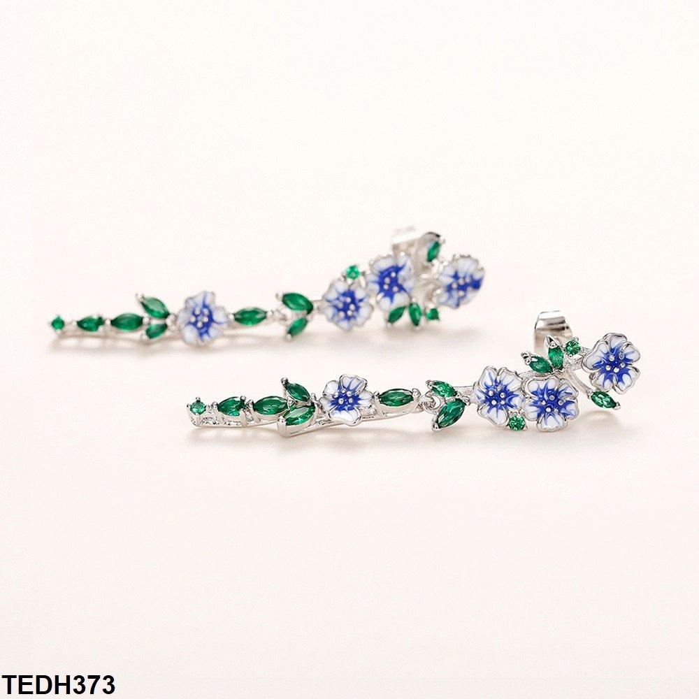 TEDH373 CSH Flower Earrings Drop Pair