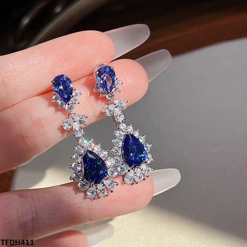 TEDH411 CSH Crystal Tear Drop Earrings