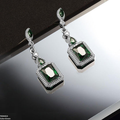 TEDH413 YLE Marquise/Square Drop Earrings