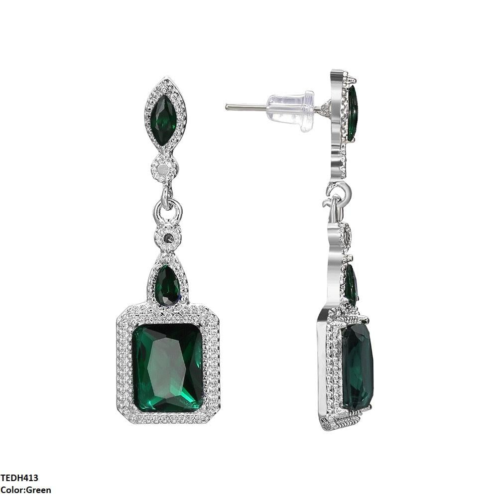 TEDH413 YLE Marquise/Square Drop Earrings