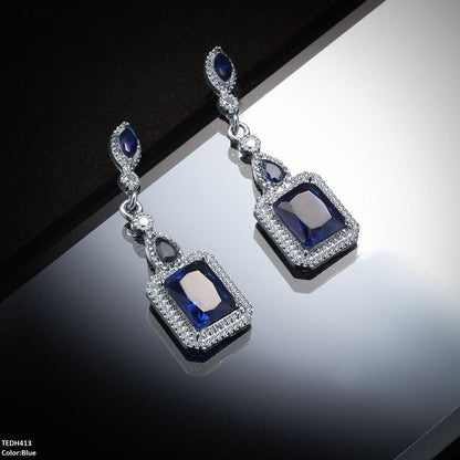 TEDH413 YLE Marquise/Square Drop Earrings